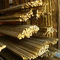 Customized Length Alloy Solid Brass Rod , Anti Corrosive C3601 Brass Round Bar ISO 9000